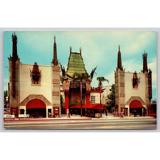 Postcard CA Hollywood Grauman Chinese Theatre UNP B5