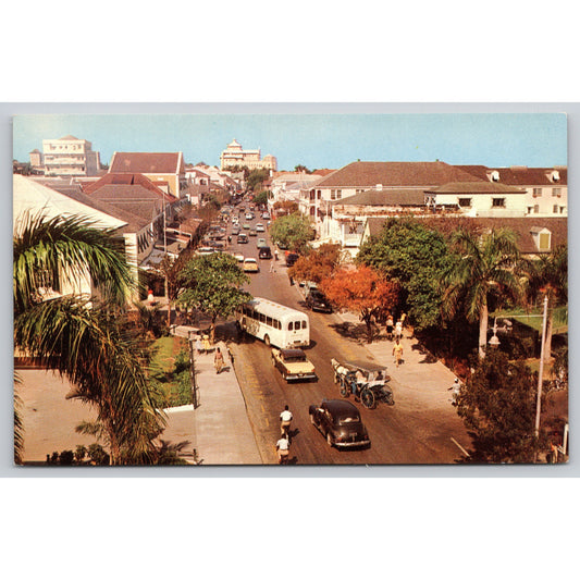 Postcard Bahamas Nassau In The Bahamas Bay Street