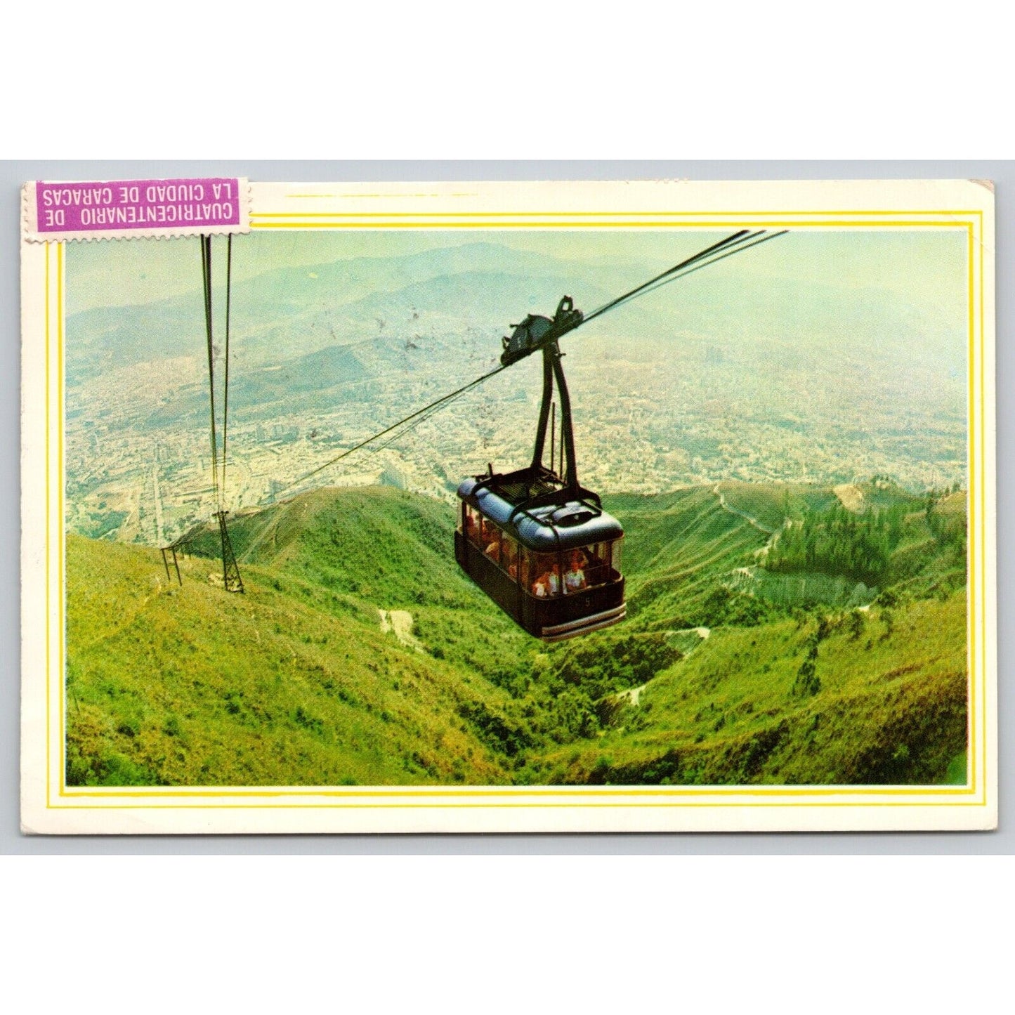 Postcard Venezuela Exciting Ride To The Avila's Top By The Air Cables