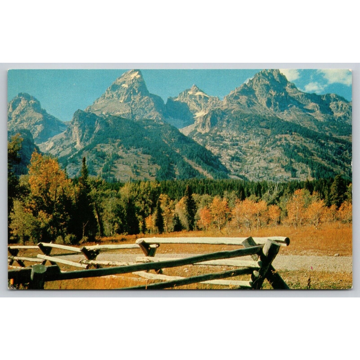 Postcard WY Grand Teton Peak