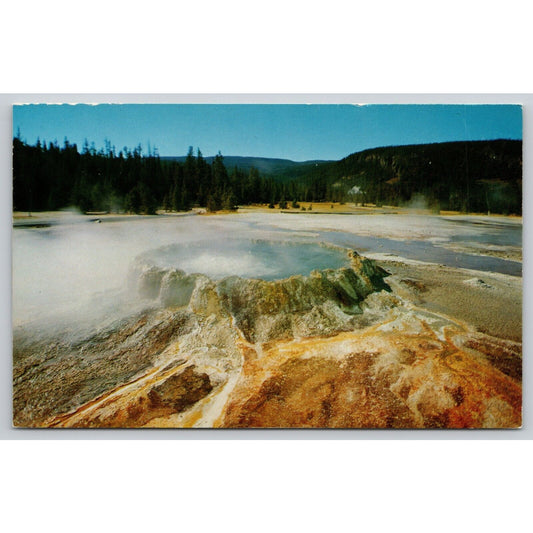 Postcard WY Yellowstone National Park Punch Bowl Spring