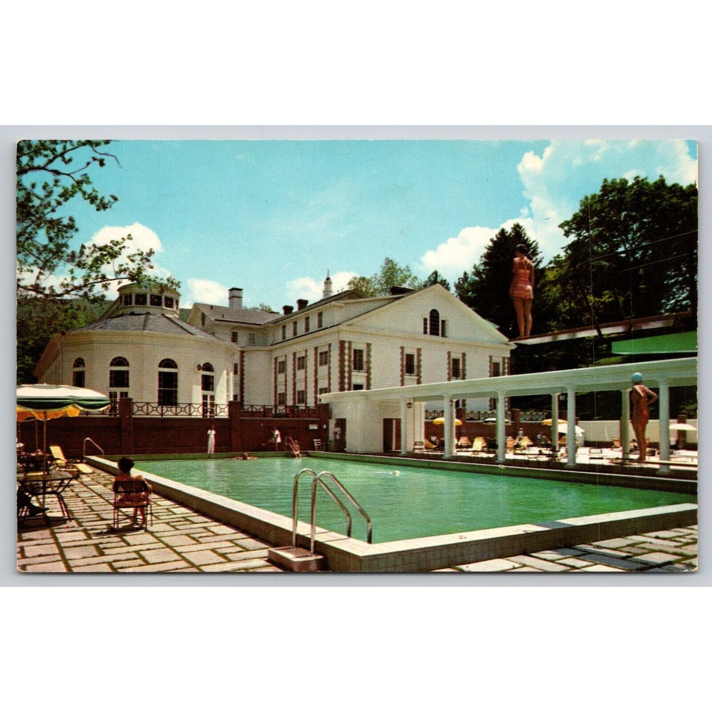 Postcard VA Hot Springs The Homestead The Outdoor Swimming