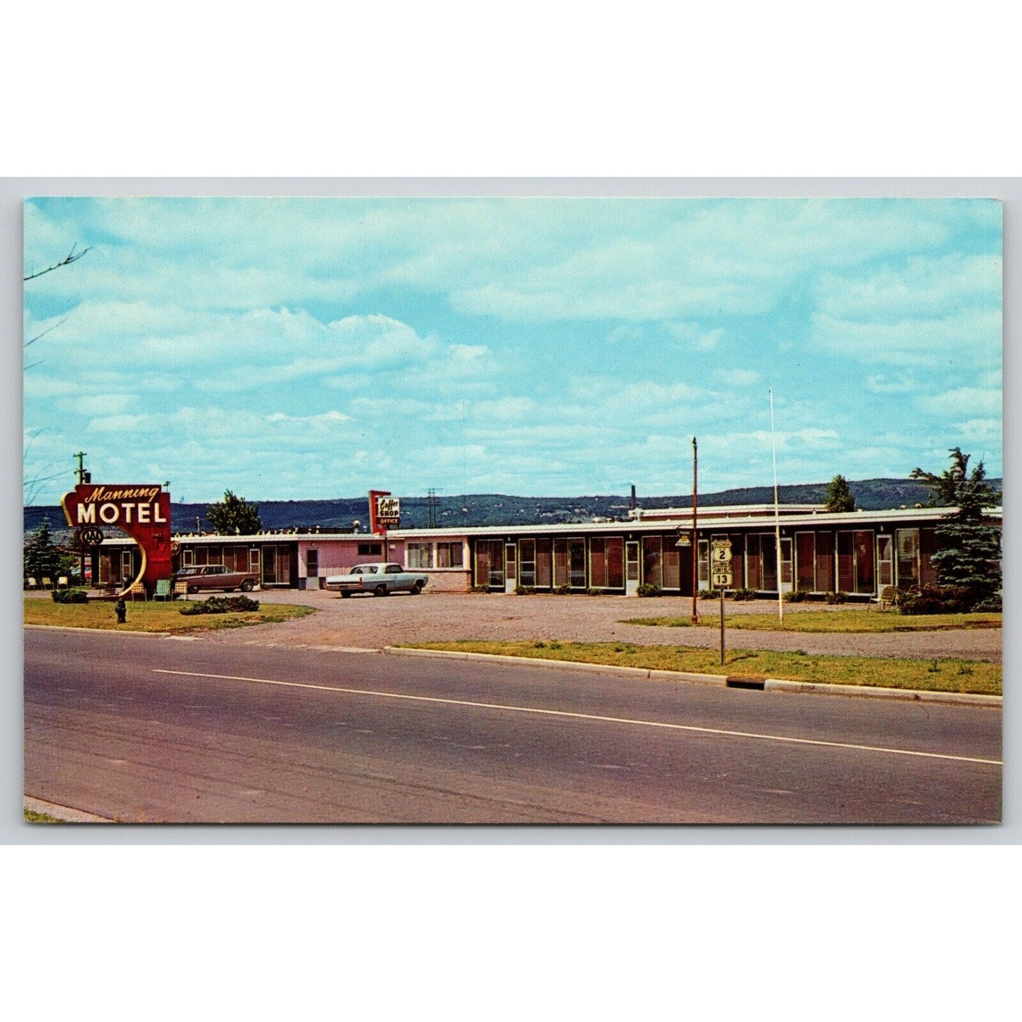 Postcard WI Superior Manning Motel