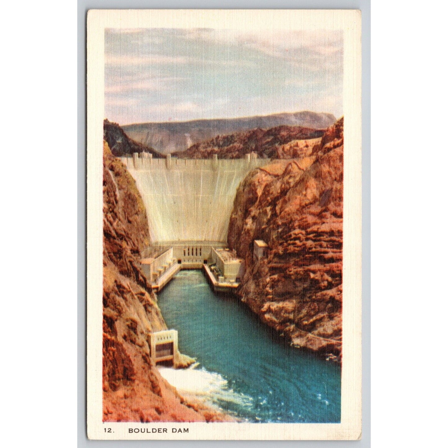 Postcard AZ Boulder Dam