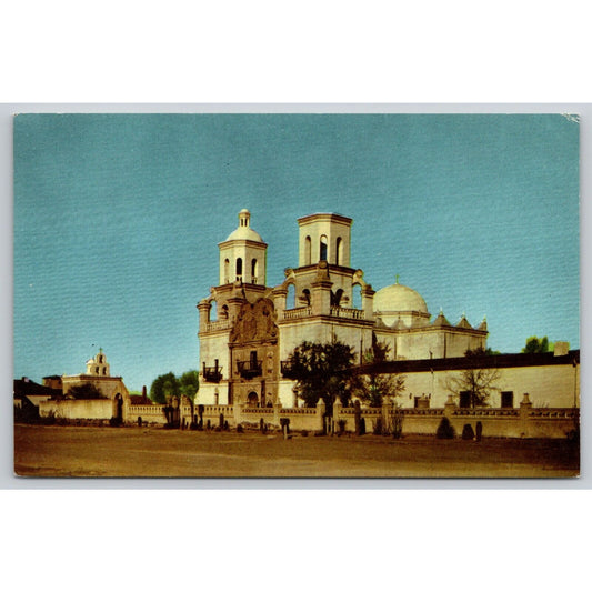 Postcard AZ Tucson Mission San Xavier del BAC Spanish Missions Union Oil Company