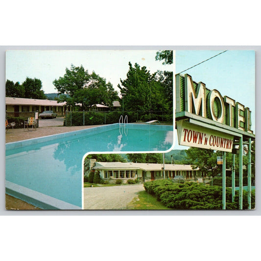 Postcard WV St. Albans Town 'N Country Motel