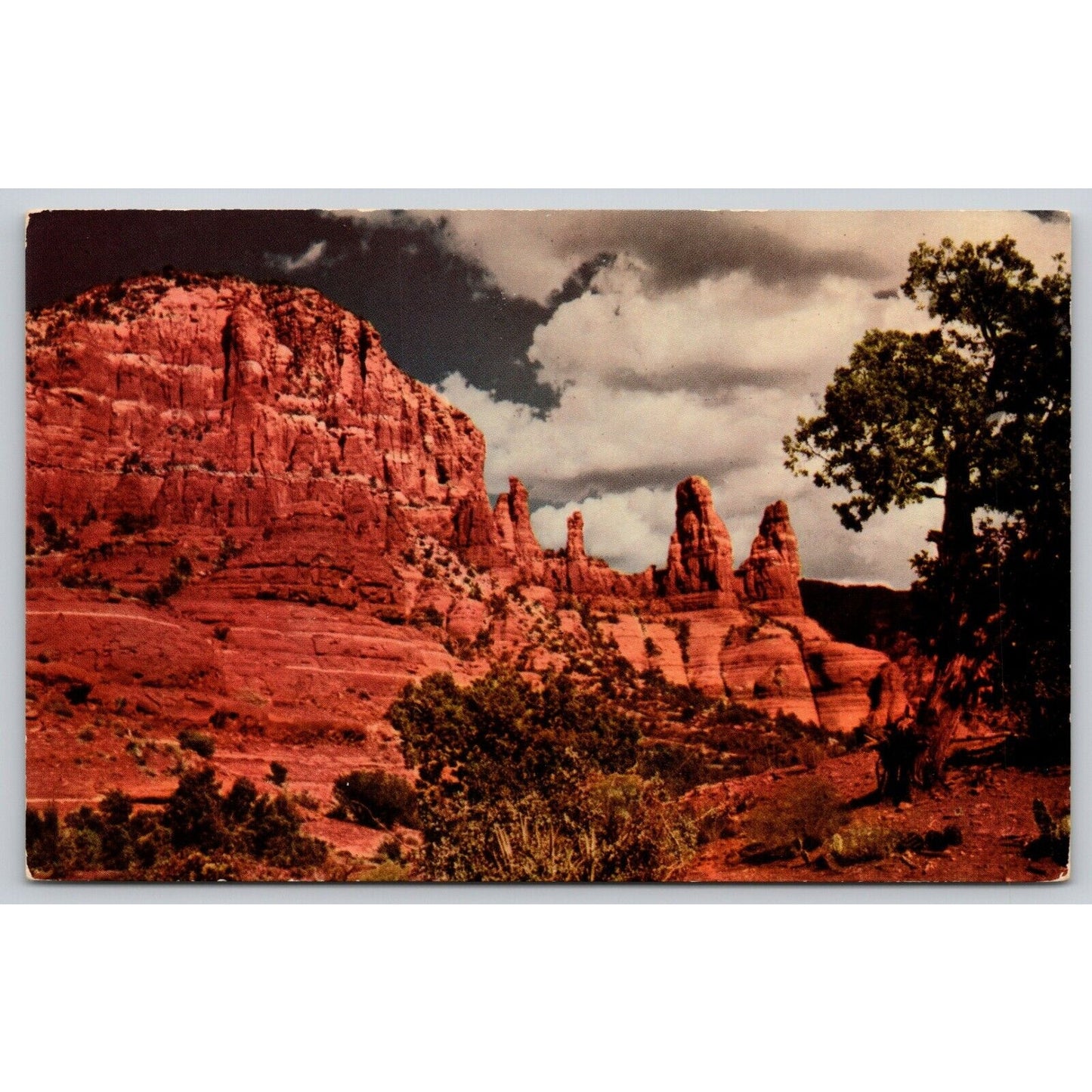 Postcard AZ Flagstaff Red Rock Formations Oak Creek Canyon