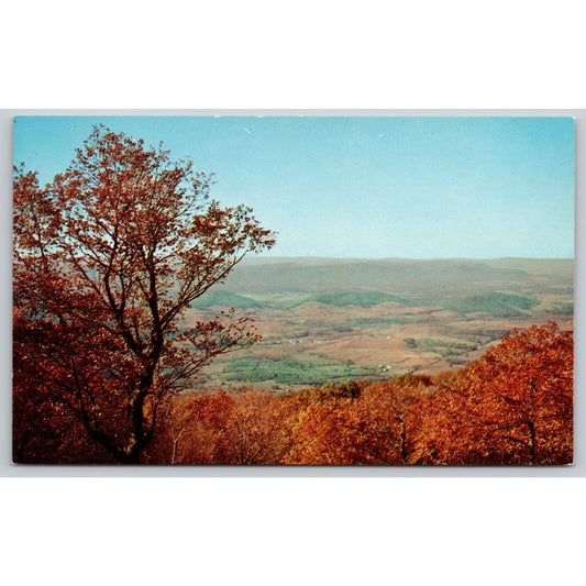 Postcard WV Alleghenies From Skyline Drive View Of The Massanutten Mountains