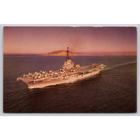 Postcard U.S.S. Yorktown (CVS-10) Anti-Submarine Warfare Aircraft Carrier