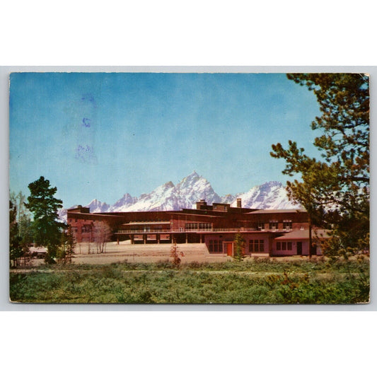 Postcard WY Grand Teton National Park Jackson Lake Lodge