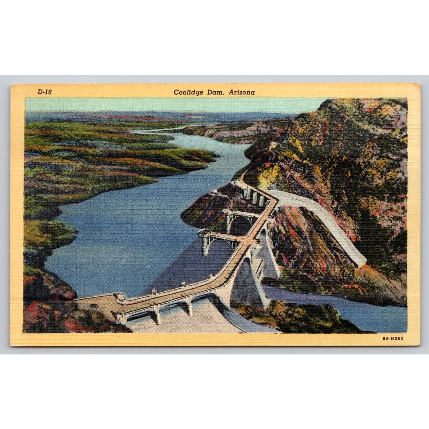 Postcard AZ Coolidge Dam