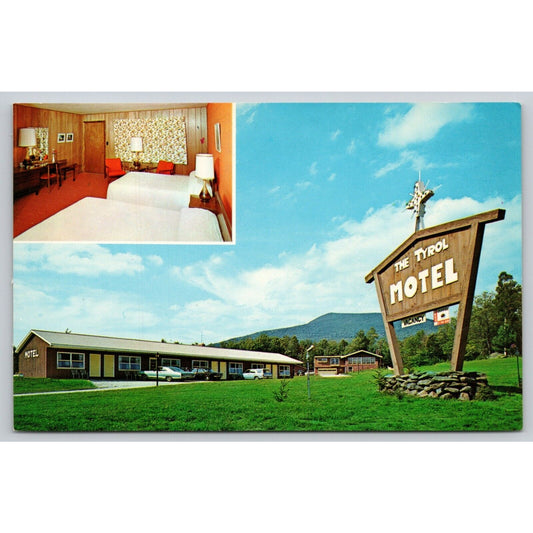 Postcard VT Mendon The Tyrol Motel