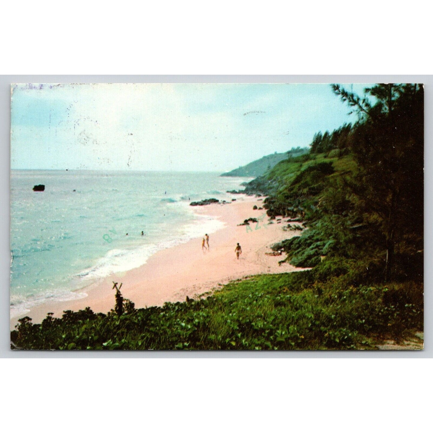 Postcard Bermuda A Typical Beach On South Shore