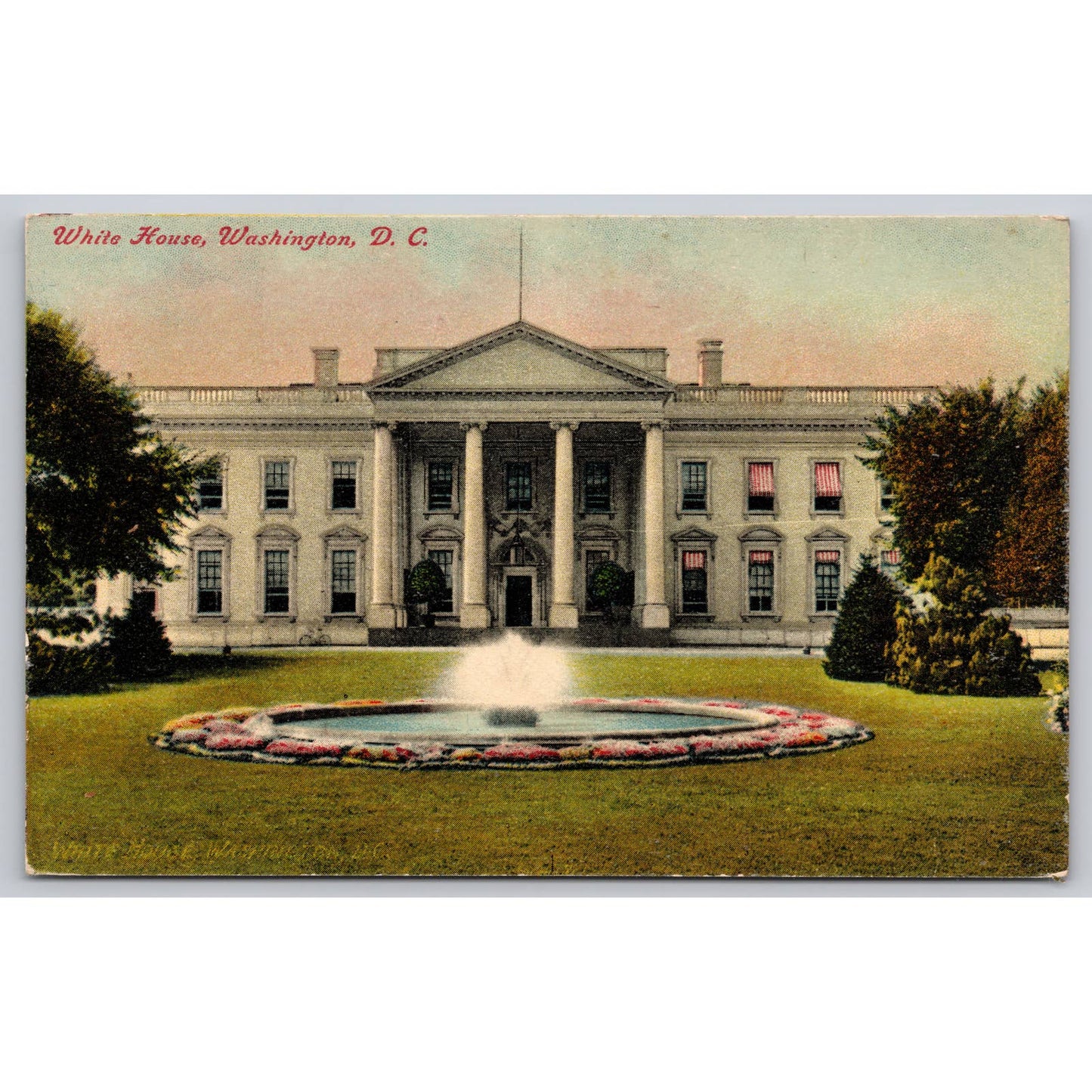 Postcard Washington D.C. White House 11358