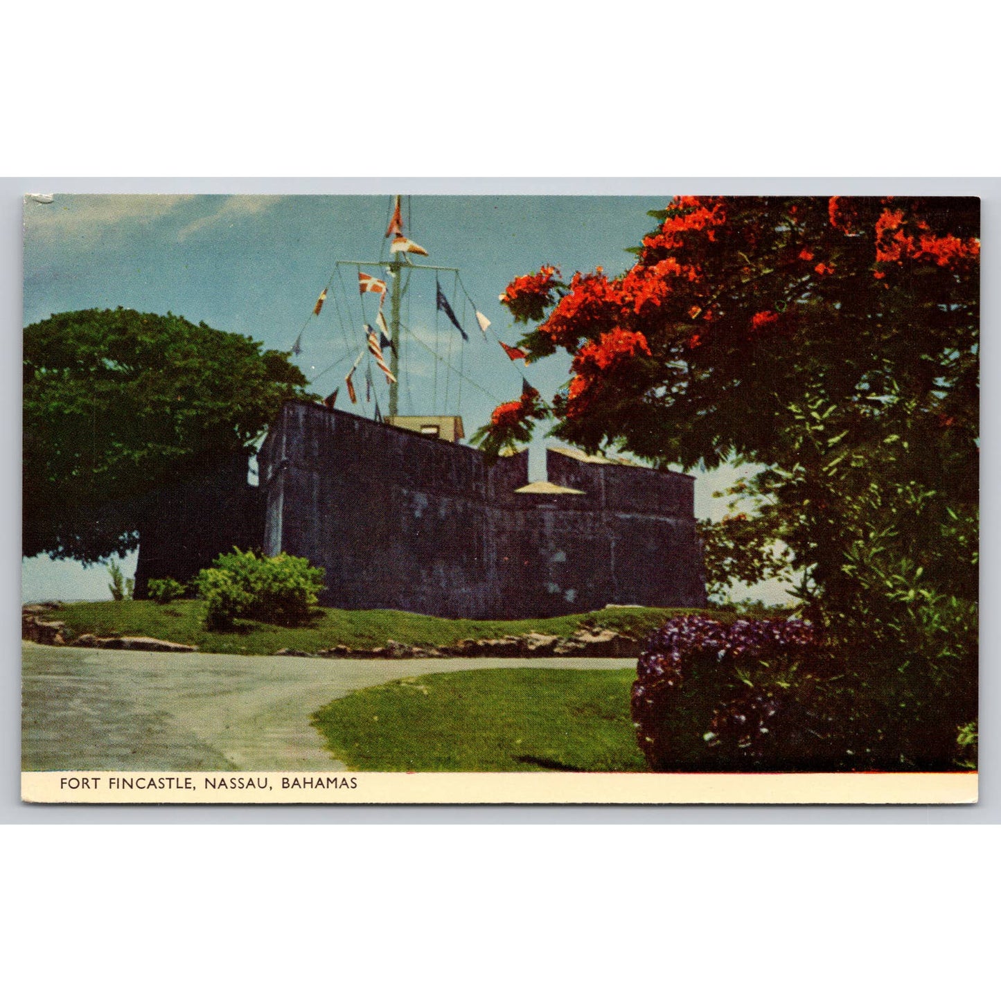 Postcard Bahamas Nassau Fort Fincastle