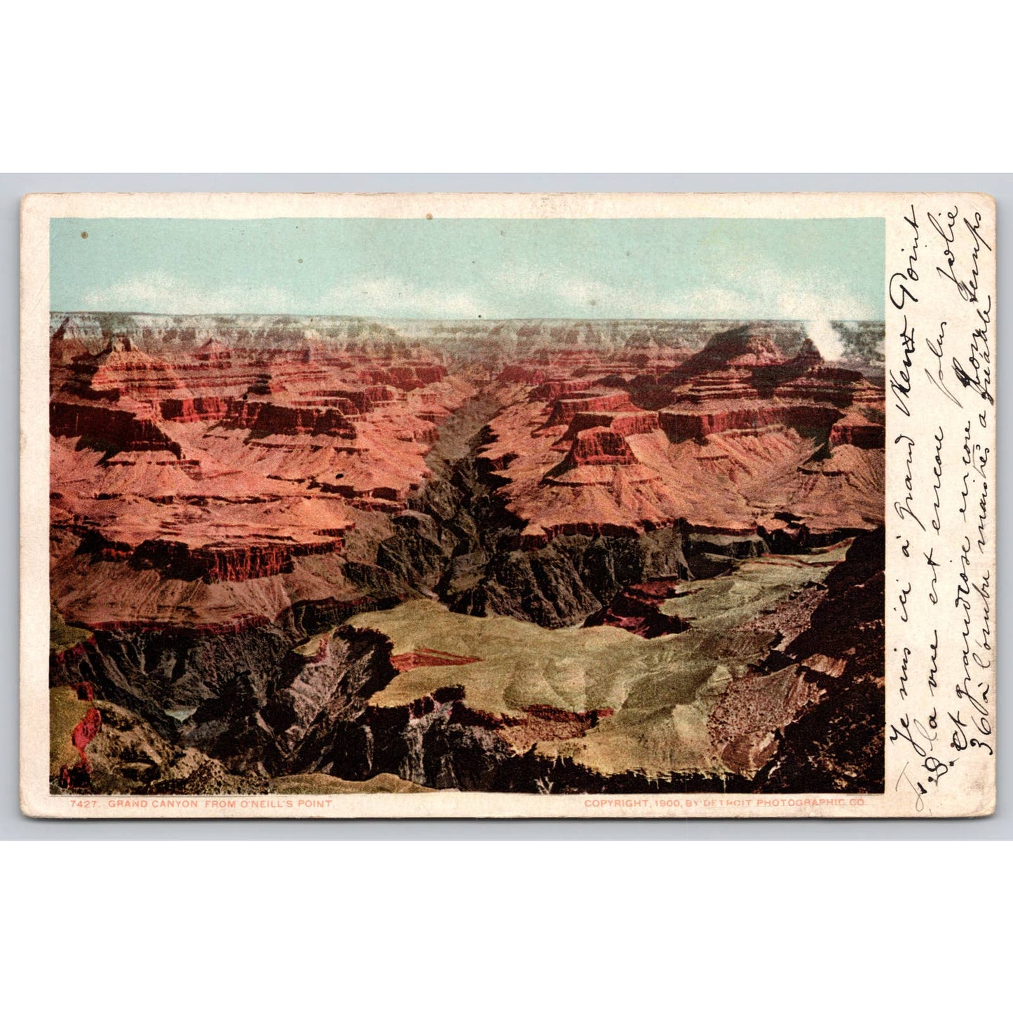 Postcard AZ Grand Canyon From O'Neill's Point